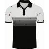 imageSweatyRocks Mens Striped Color Block Golf Shirts Short Sleeve Collar Tennis ShirtsMulticolor