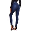 imageSweatyRocks Womens Casual Button High Rise Skinny Denim Jeans1navy