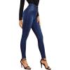 imageSweatyRocks Womens Casual Button High Rise Skinny Denim Jeans1navy