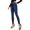 imageSweatyRocks Womens Casual Button High Rise Skinny Denim Jeans1navy