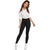 imageSweatyRocks Womens Casual Button High Rise Skinny Denim JeansBlack