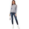 imageSweatyRocks Womens Casual Button High Rise Skinny Denim JeansSolid Blue