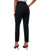 imageSweatyRocks Womens Casual Skinny Leggings Stretchy High Waisted Work PantsBelted Black