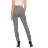 imageSweatyRocks Womens Casual Skinny Leggings Stretchy High Waisted Work PantsBlack White Grey Plaid