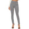 imageSweatyRocks Womens Casual Skinny Leggings Stretchy High Waisted Work PantsBlack White Plaid