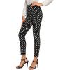 imageSweatyRocks Womens Casual Skinny Leggings Stretchy High Waisted Work PantsBlack White Polka Dot