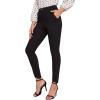 imageSweatyRocks Womens Casual Skinny Leggings Stretchy High Waisted Work PantsElastic Waisted Black