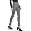 imageSweatyRocks Womens Casual Skinny Leggings Stretchy High Waisted Work PantsGrey