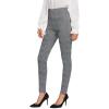imageSweatyRocks Womens Casual Skinny Leggings Stretchy High Waisted Work PantsGrey Plaid