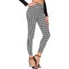 imageSweatyRocks Womens Casual Skinny Leggings Stretchy High Waisted Work PantsHoundstooth