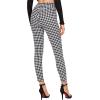 imageSweatyRocks Womens Casual Skinny Leggings Stretchy High Waisted Work PantsHoundstooth