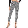 imageSweatyRocks Womens Casual Skinny Leggings Stretchy High Waisted Work PantsHoundstooth