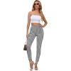 imageSweatyRocks Womens Casual Skinny Leggings Stretchy High Waisted Work PantsHoundstooth White Black