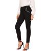 imageSweatyRocks Womens Casual Skinny Leggings Stretchy High Waisted Work PantsPearl Pockets Black