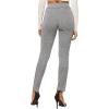 imageSweatyRocks Womens Casual Skinny Leggings Stretchy High Waisted Work PantsPlaid Grey