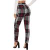 imageSweatyRocks Womens Casual Skinny Leggings Stretchy High Waisted Work PantsPlaid Pattern