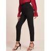 imageSweatyRocks Womens Casual Skinny Leggings Stretchy High Waisted Work PantsPockets Black