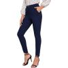 imageSweatyRocks Womens Casual Skinny Leggings Stretchy High Waisted Work PantsPockets Navy