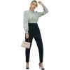 imageSweatyRocks Womens Casual Skinny Leggings Stretchy High Waisted Work PantsSolid Black