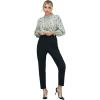 imageSweatyRocks Womens Casual Skinny Leggings Stretchy High Waisted Work PantsSolid Black