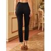 imageSweatyRocks Womens Casual Skinny Leggings Stretchy High Waisted Work PantsSolid Plain Black