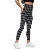 imageSweatyRocks Womens Casual Skinny Leggings Stretchy High Waisted Work PantsWhiteBlack