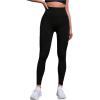 imageSweatyRocks Womens Solid Cut Out High Waist Stretchy Long Yoga Athletic LeggingBlack