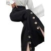 imageSweatyRocks Womens Stretchy High Waisted Pants Flared Leg Casual Long TrousersBlack