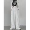 imageSweatyRocks Womens Wide Leg Sweatpants Elastic High Waisted Jogger Pants with PocketsLight Grey