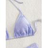 imageSweatyRocks Womens 2 Piece Bathing Suit Tie Dye Halter Triangle Bikini Set Tie Back SwimsuitLilac Purple