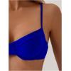 imageSweatyRocks Womens 2 Piece Bikini Set Spaghetti Strap High Cut Push Up Underwire SwimsuitRoyal Blue