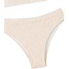 imageSweatyRocks Womens 2 Piece Bikini Set Tie Back Triangle Swimsuit High Waist Tummy Control SwimwearBeige