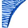 imageSweatyRocks Womens 2 Piece Swimsuit Zebra Stripe Push Up Bikini SetsBlue