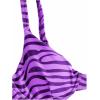 imageSweatyRocks Womens 2 Piece Swimsuit Zebra Stripe Push Up Bikini SetsPurple