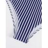 imageSweatyRocks Womens Bathing Suits Striped Criss Cross Bikini Set High Waisted SwimsuitsBlue Striped