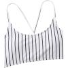 imageSweatyRocks Womens Bathing Suits Striped Criss Cross Bikini Set High Waisted SwimsuitsDark Grey