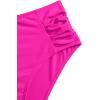 imageSweatyRocks Womens Bathing Suits Striped Criss Cross Bikini Set High Waisted SwimsuitsHot Pink