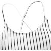 imageSweatyRocks Womens Bathing Suits Striped Criss Cross Bikini Set High Waisted SwimsuitsSolid Black