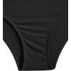 imageSweatyRocks Womens Bathing Suits Striped Criss Cross Bikini Set High Waisted SwimsuitsSolid Black