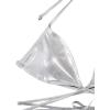 imageSweatyRocks Womens Metallic Halter Top Two Piece Swimsuit Lace Up Triangle Bikini Bathing SuitSilver