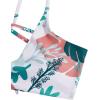 imageSweatyRocks Womens Sexy Bathing Suit Floral Print Cross Back Bikini Set SwimsuitsDusty Blue Multi