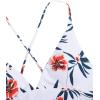 imageSweatyRocks Womens Sexy Bathing Suit Floral Print Cross Back Bikini Set SwimsuitsMulticolor Floral