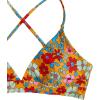 imageSweatyRocks Womens Sexy Bathing Suit Floral Print Cross Back Bikini Set SwimsuitsOrange Color