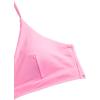 imageSweatyRocks Womens Sexy Bathing Suit Floral Print Cross Back Bikini Set SwimsuitsTropical Pink