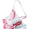 imageSweatyRocks Womens Sexy Bathing Suit Floral Print Cross Back Bikini Set SwimsuitsWhite Hot Pink