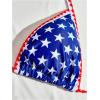 imageSweatyRocks Womens Striped Halter Triangle Bikini Sets High Cut Two Piece Bathing SuitMulticolor