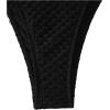 imageSweatyRocks Womens Two Piece Swimsuit Strapless Ruffle Knot Front Bandeau Bikini Set Thong Bathing SuitsBlack