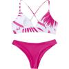 Hot Pink and White