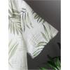 imageSweatyRocks Boys 2 Piece Outfits Tropical Print Button Down Shirt and Shorts Clothing SetsWhite