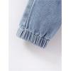 imageSweatyRocks Boys Drawstring High Waisted Loose Tapered Cargo Jeans with PocketsLight Wash
